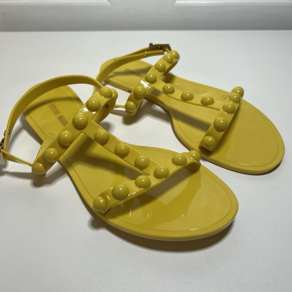steven madden‎ yellow sandal size 7